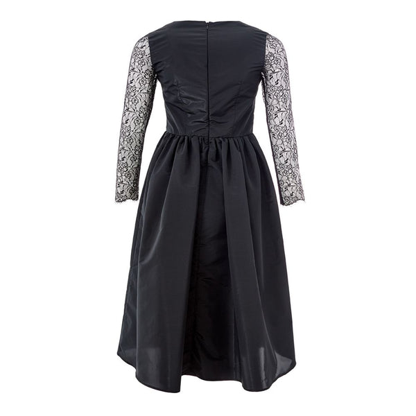 Lardini Elegant Black Polyester Dress