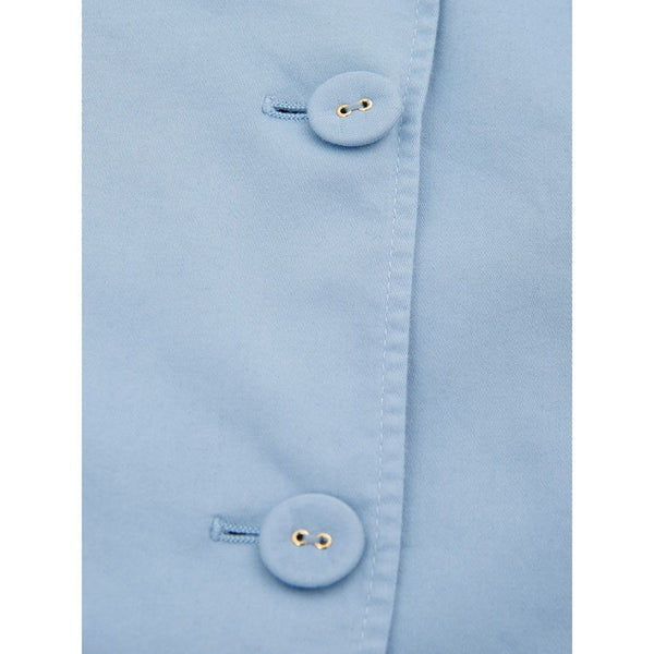 Lardini Elegant Turquoise Cotton Jacket