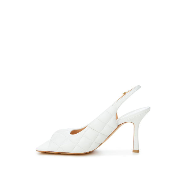 Bottega Veneta Elegant White Leather Sandals