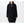 Love Moschino Elegant Black Wool Coat with Logo Detail