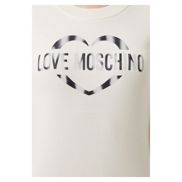 Love Moschino valkoinen puuvillamekko