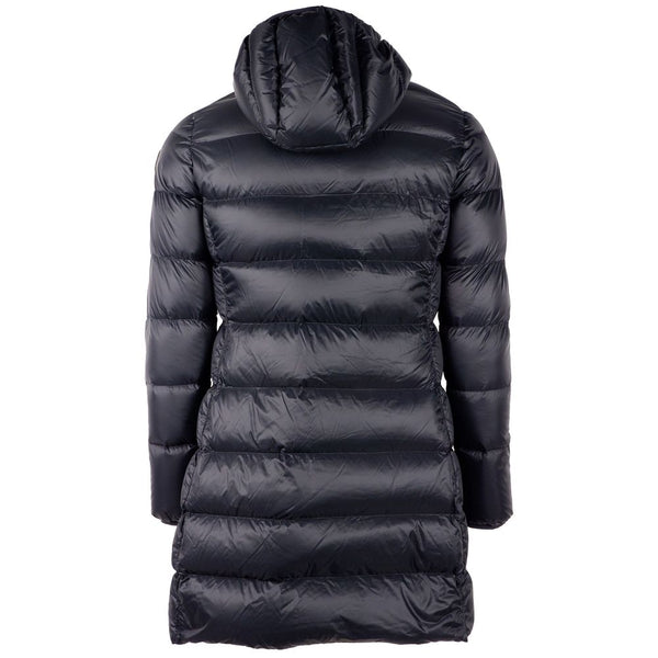 Centogrammi Reversible Long Down Jacket in Sleek Black