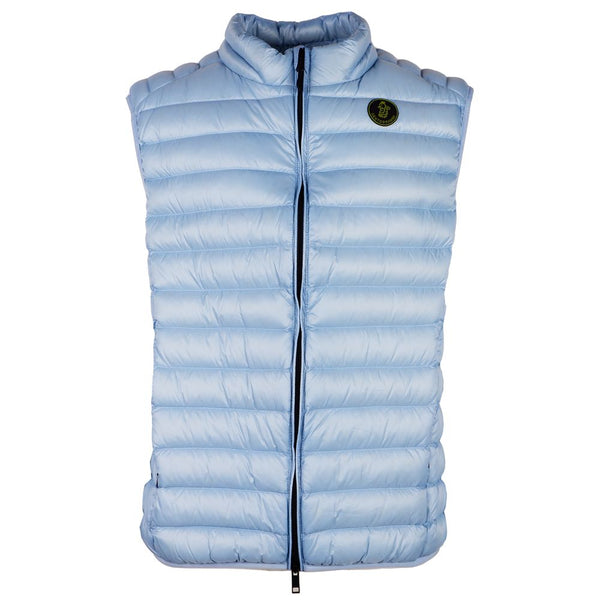 Centogrammi Elegant Light Blue Men's Padded Nylon Vest