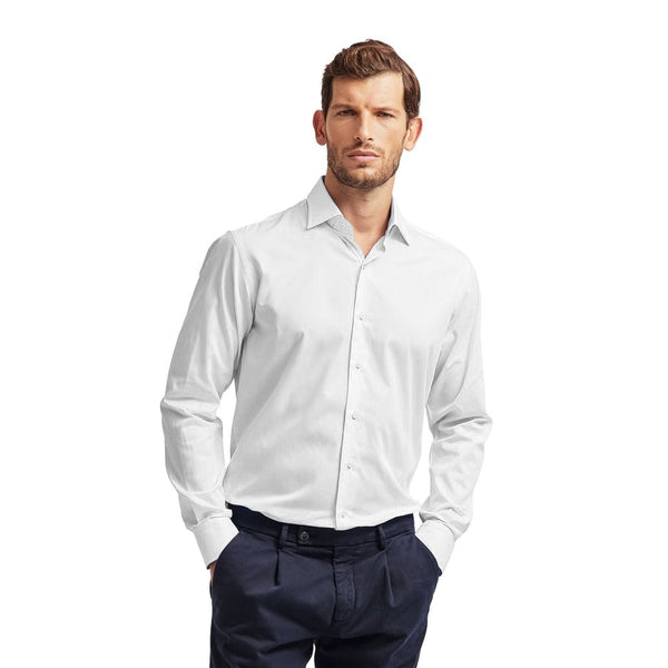 Ballantyne Elegant White Cotton Men's Shirt
