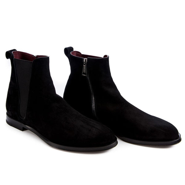 Dolce & Gabbana Black Leather Di Calfskin Boot