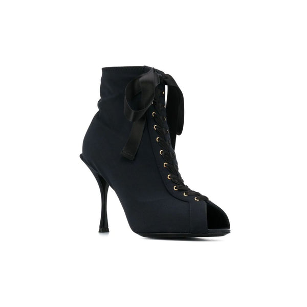Dolce & Gabbana Black Nylon Boot