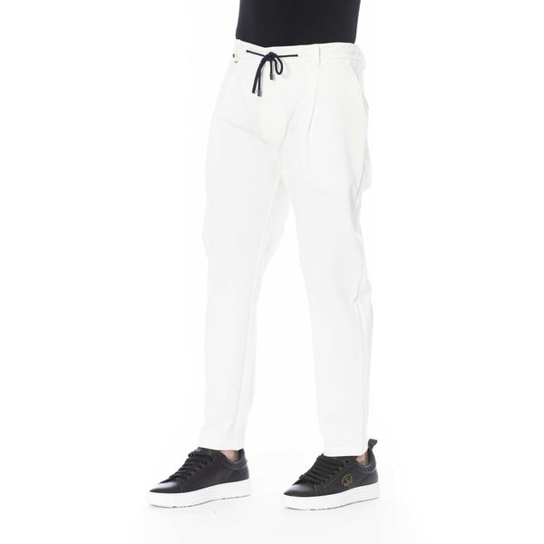 Distretto12 White Cotton Jeans & Pant