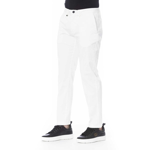 Distretto12 White Cotton Jeans & Pant