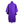 Love Moschino Elegant Purple Wool-Blend Cape