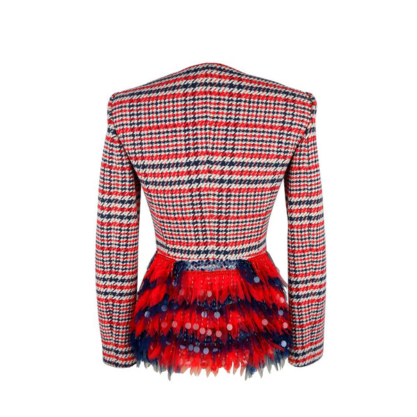 Elisabetta Franchi Red Cotton Suits &amp; Blazer