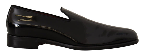 Dolce & Gabbana Elegant Black Patent Leather Loafers