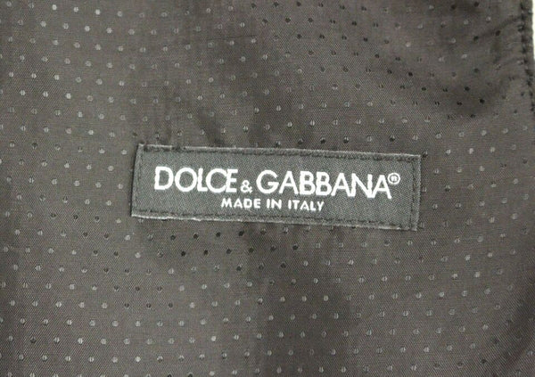 Dolce &amp; Gabbana Grey Wool Blend Logo liivi Gilet Weste