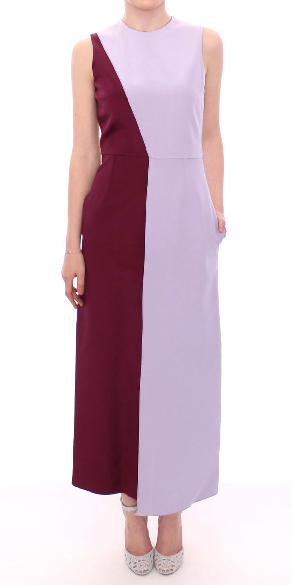 Barbara Casasola Elegant Long Silk Gown in Lavender