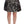 Dolce & Gabbana Elegant Black Silver-Floral Straight Skirt