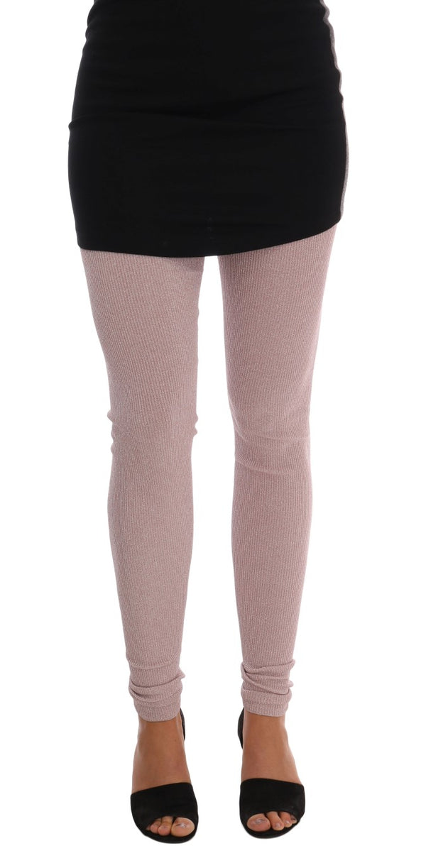 Dolce &amp; Gabbana Pink Stretch Waist -sukkahousut