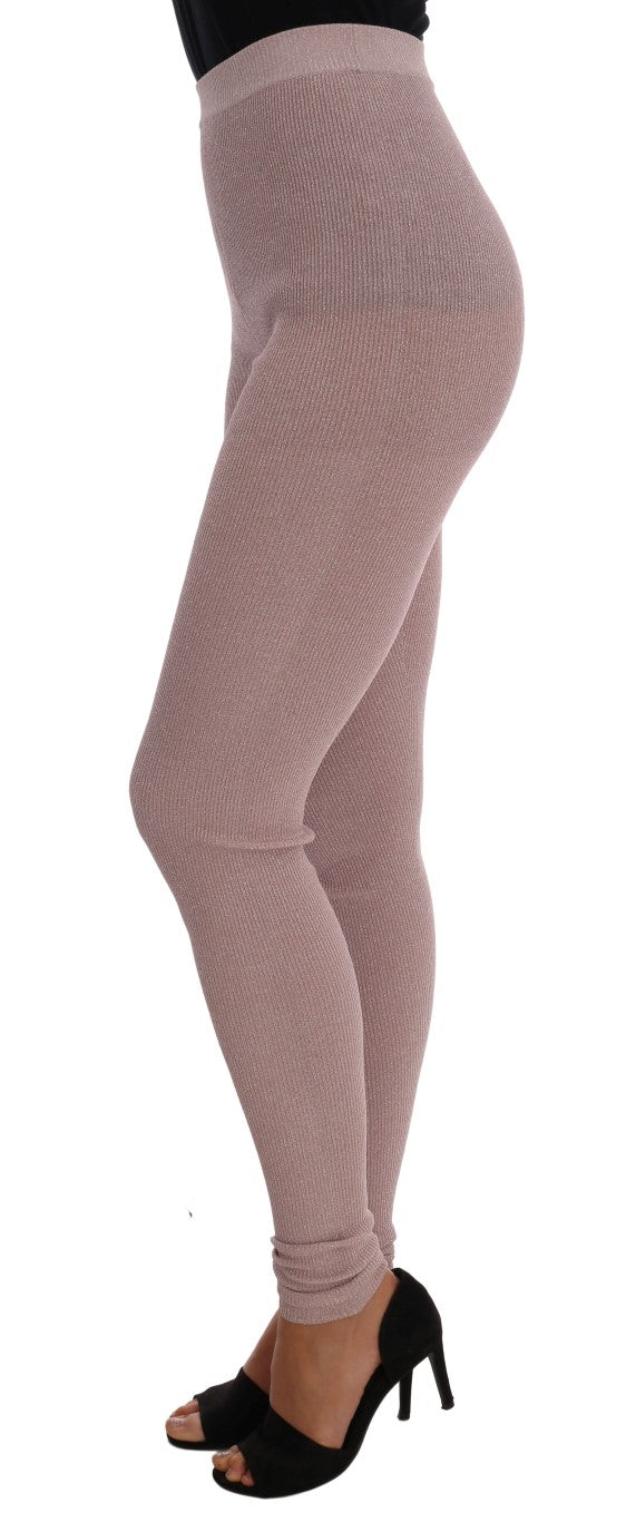 Dolce &amp; Gabbana Pink Stretch Waist -sukkahousut