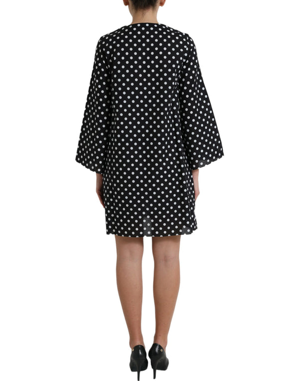 Dolce & Gabbana Elegant Polka Dot Shift Mini Dress