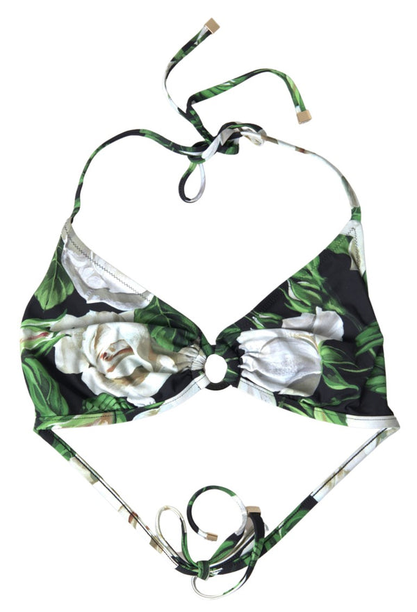 Dolce &amp; Gabbana musta kukkainen kaksiosainen rantaasut uimahousut Bikinit