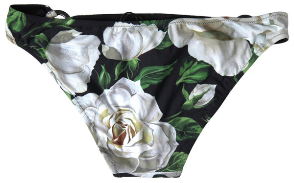 Dolce &amp; Gabbana musta kukkainen kaksiosainen rantaasut uimahousut Bikinit