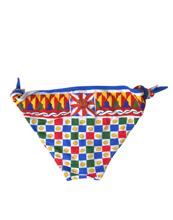 Dolce &amp; Gabbana Multicolor Carretto Bottom Swim Beachwear Bikinit