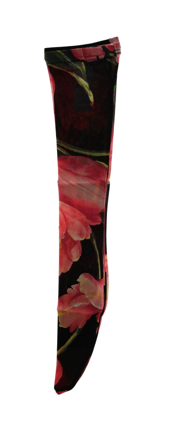 Dolce &amp; Gabbana moniväriset kukkaiset tulppaaninailonsukat