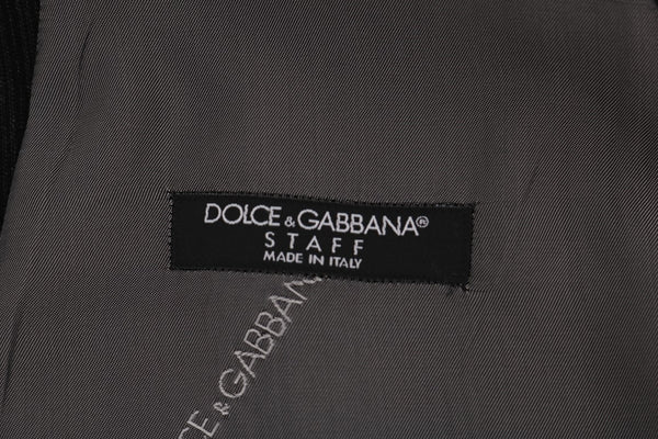 Dolce &amp; Gabbana musta STAFF puuvillainen Rayon-liivi