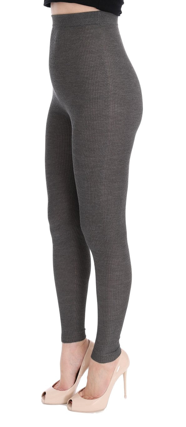 Dolce &amp; Gabbana Grey Cashmere Stretch Sukkahousut