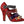 Dolce & Gabbana Red Sequined Crystal Studs Heels -kengät
