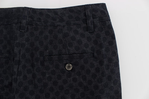 Dolce &amp; Gabbana pilkulliset Slim Capris -farkut