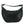 Versace Elegant Black Leather Hobo Shoulder Bag