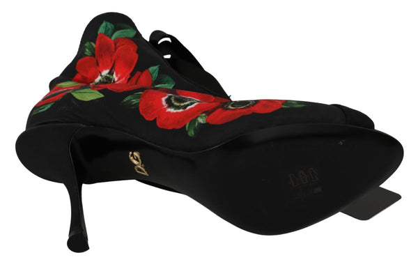 Dolce &amp; Gabbana Black Red Roses -nilkkurit