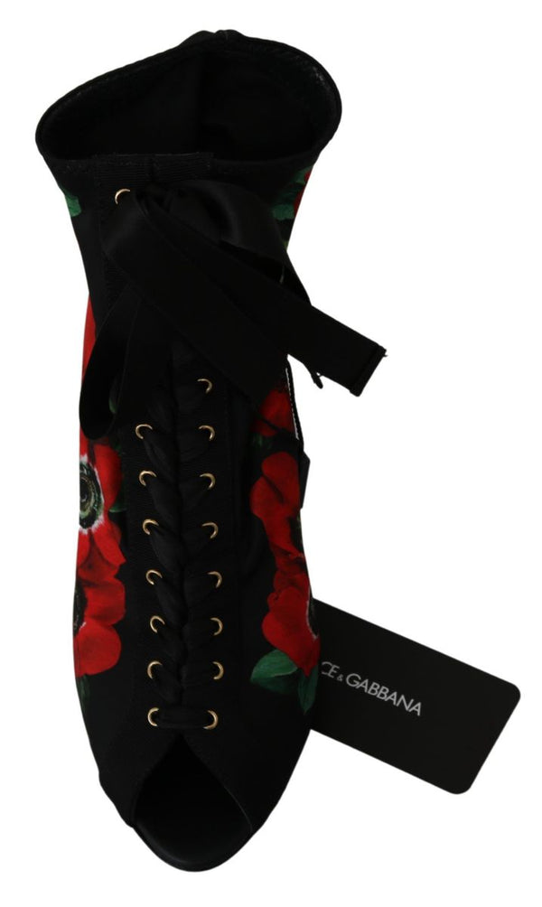 Dolce &amp; Gabbana Black Red Roses -nilkkurit