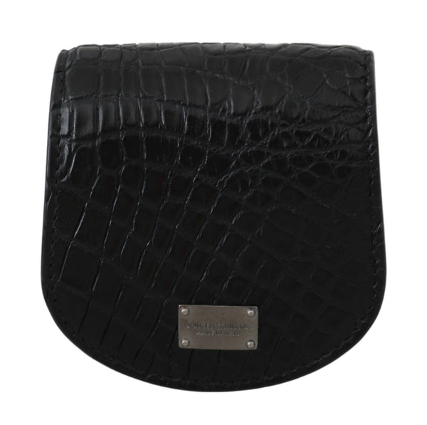 Dolce &amp; Gabbana Black Exotic Skin Pocket kondomikotelon pidike