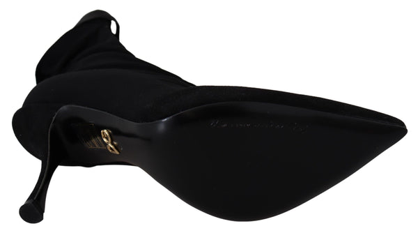 Dolce &amp; Gabbana Black Stretch Short Nilkkurikengät