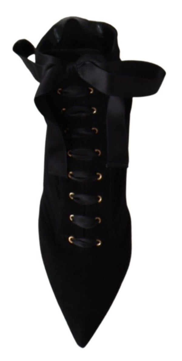 Dolce &amp; Gabbana Black Stretch Short Nilkkurikengät