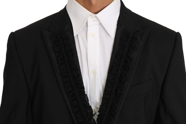 Dolce &amp; Gabbana musta villainen MARTINI Torrero Blazer -takki