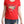 Moschino Red Cotton Tule pelaamaan 4 Us Print Tops Pusero T-paita