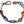 Dolce & Gabbana Multicolor Beaded Silver Chain Bracelet