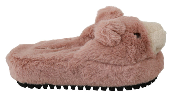 Dolce &amp; Gabbana Pink Bear House Tossut Sandaalit Kengät