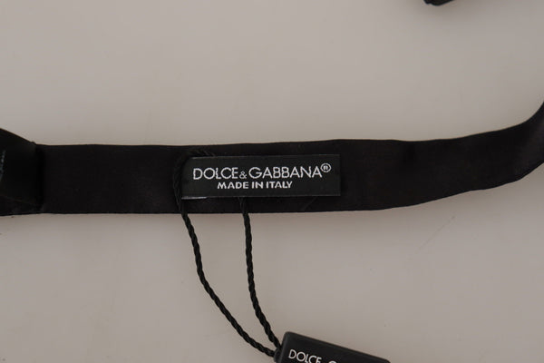 Dolce &amp; Gabbana monivärinen kuviollinen 100 % silkkikaulapapillonrusetti