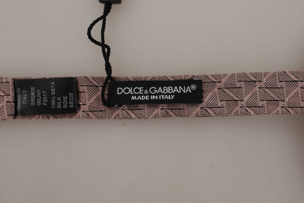 Dolce &amp; Gabbana Grey Fantasy Print säädettävä kaulapapillonrusetti