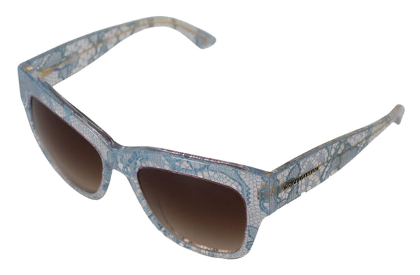 Dolce & Gabbana Elegant Lace-Trimmed Gradient Sunglasses