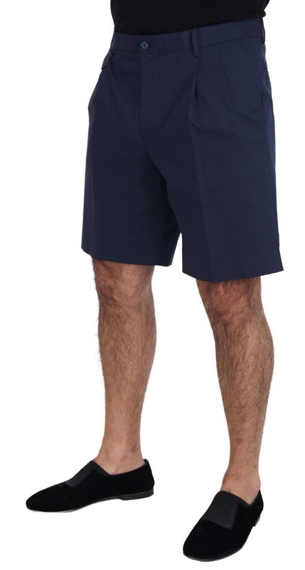 Dolce &amp; Gabbana Blue Chinos Cotton Stretch -shortsit