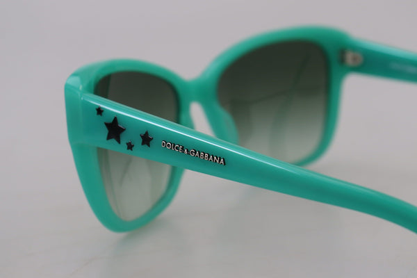 Dolce &amp; Gabbana Green Stars Acetate Square Shades DG4124 aurinkolasit