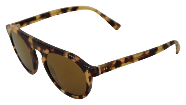 Dolce &amp; Gabbana Brown Tortoise Oval Full Rim Shades DG4306F aurinkolasit