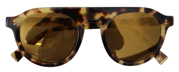 Dolce &amp; Gabbana Brown Tortoise Oval Full Rim Shades DG4306F aurinkolasit