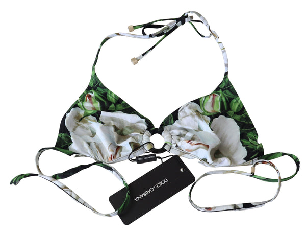 Dolce &amp; Gabbana monivärinen kukkakuvioinen riimu bikinipusero