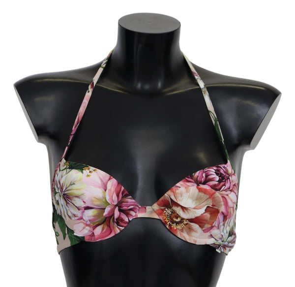 Dolce &amp; Gabbana monivärinen kukkainen uimapuku Beachwear bikinitopit