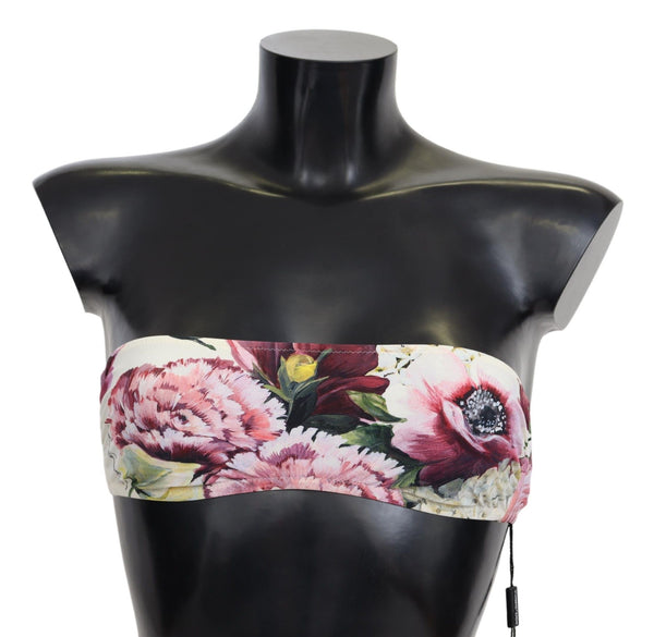 Dolce &amp; Gabbana monivärinen kukkakuvioinen naisten rantavaatteet bikinitopit