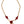 Dolce & Gabbana Gold Tone Charm Necklace with Crystal Pendant